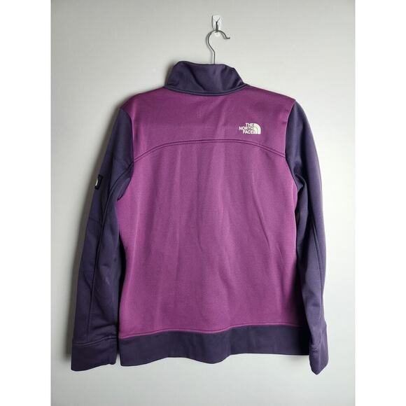 The North Face Womens soft shell jacket sz L purple fleece lined gorpcore camp - Picture 4 of 12
